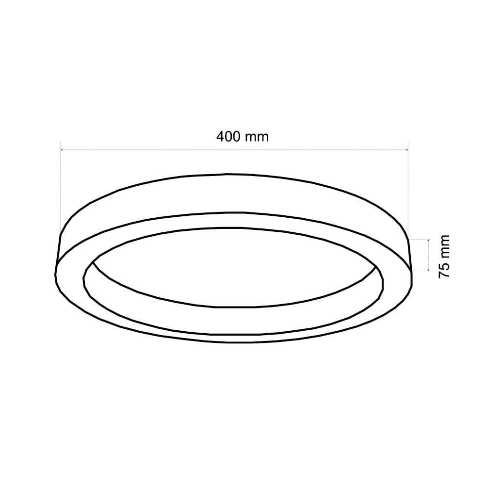 40CM SİMİT LINEAR BEYAZ