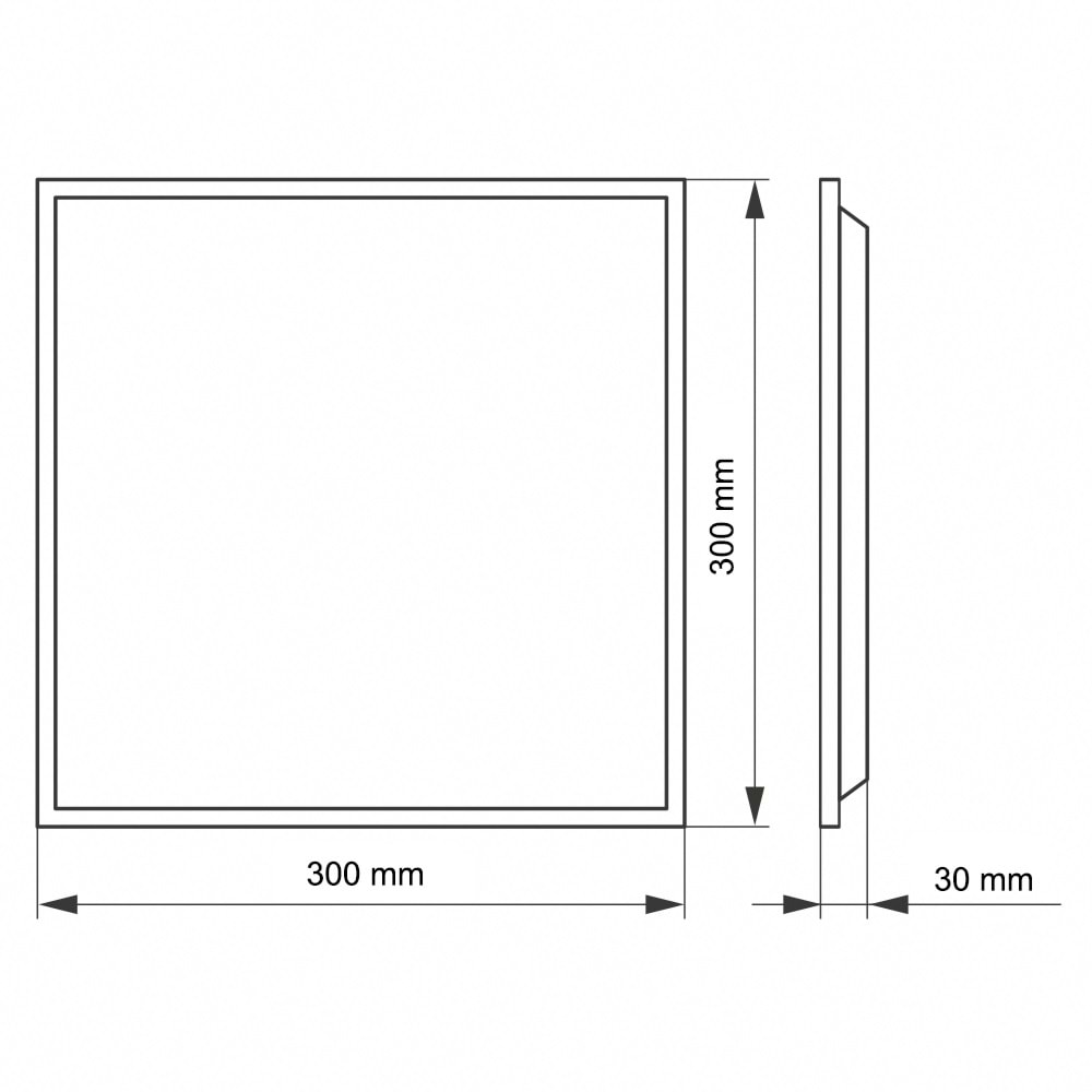 20W 30X30 LED BACKLIGHT CLİP-İN PANEL 4000K