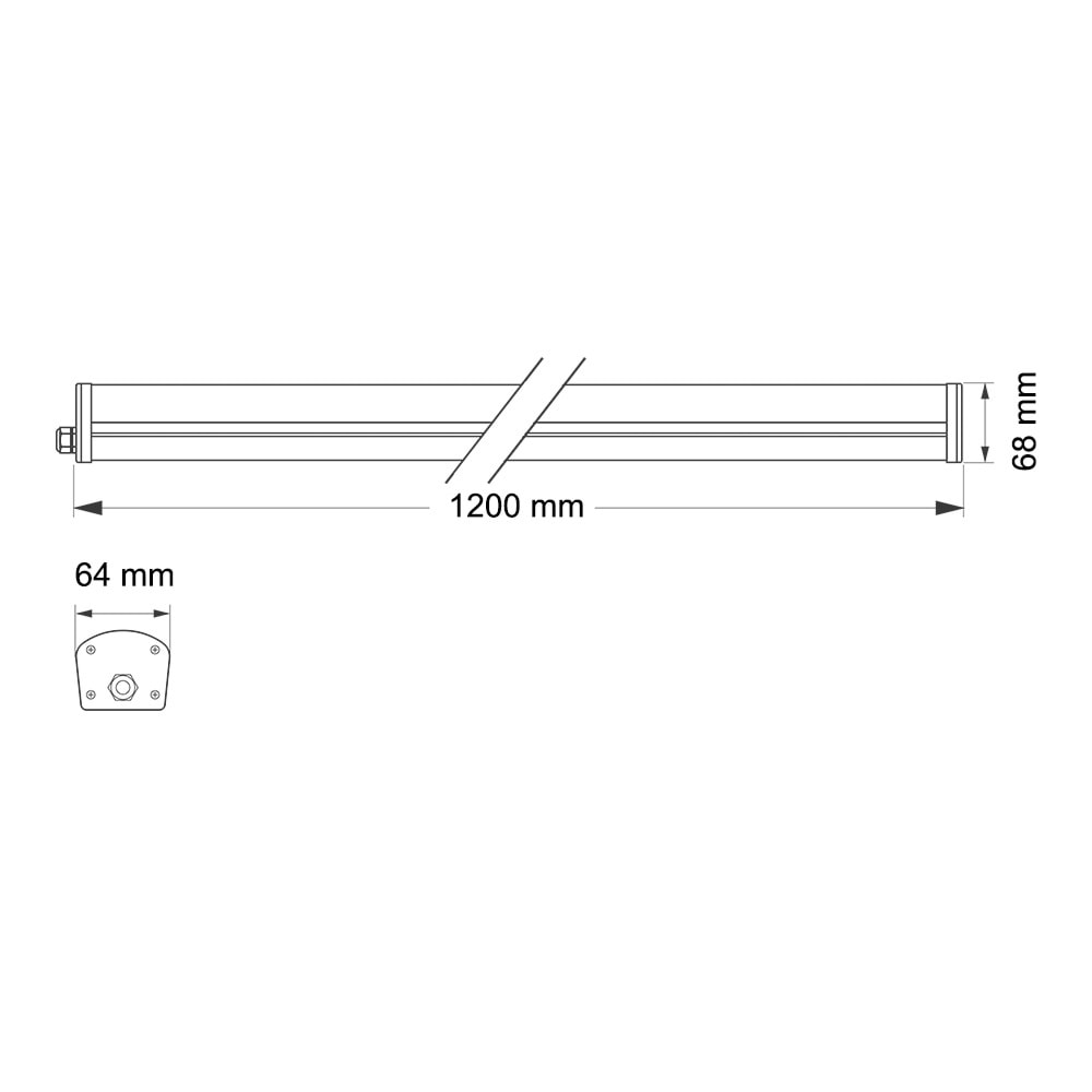 40 WATT 120CM ETANJ IP65 POLİKARBON BEYAZ IŞIK