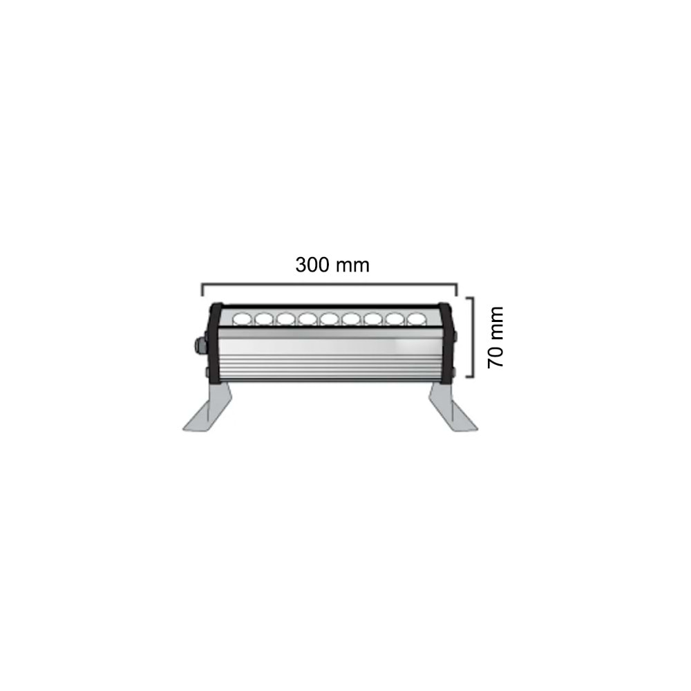 9W 27CM WALLWASHER YEŞİL