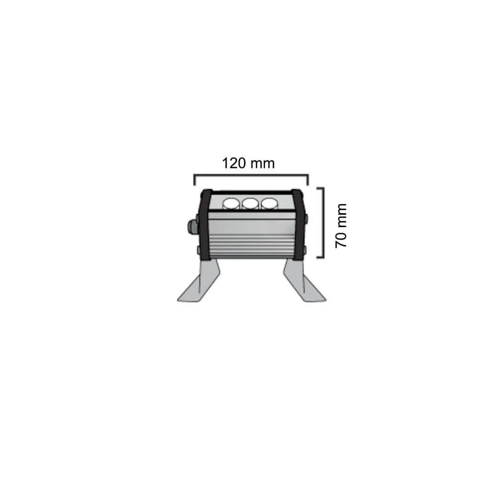 3W 10CM WALLWASHER BEYAZ