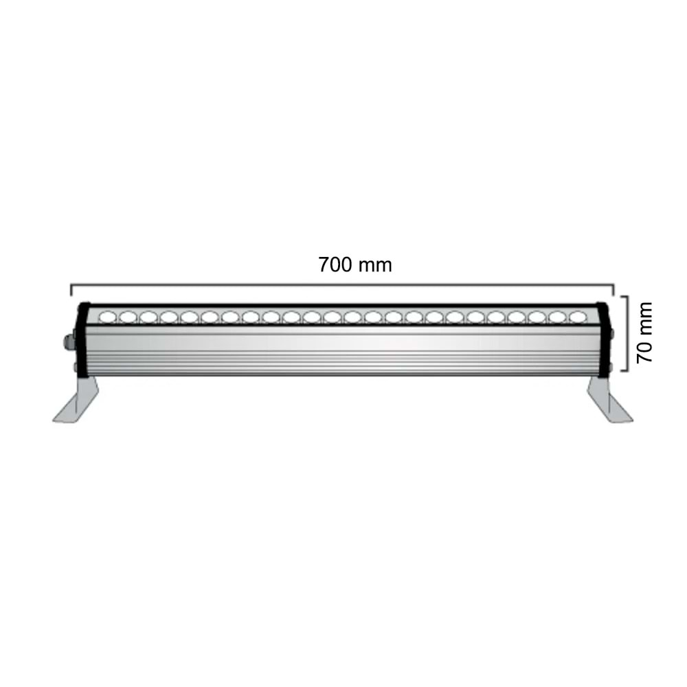 24W 70CM WALLWASHER KIRMIZI