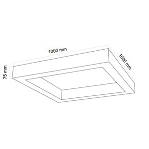 100X100CM KARE LINEAR BEYAZ