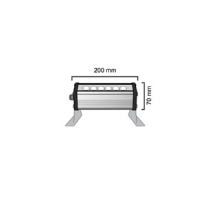 6W 20CM WALLWASHER KIRMIZI