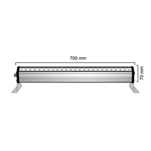 24W 70CM WALLWASHER AMBER