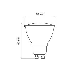 5W ÇANAK GU-10 AMPUL GÜNIŞIĞI
